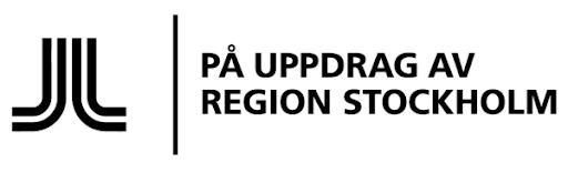 På uppdrag av region Stockholm logo